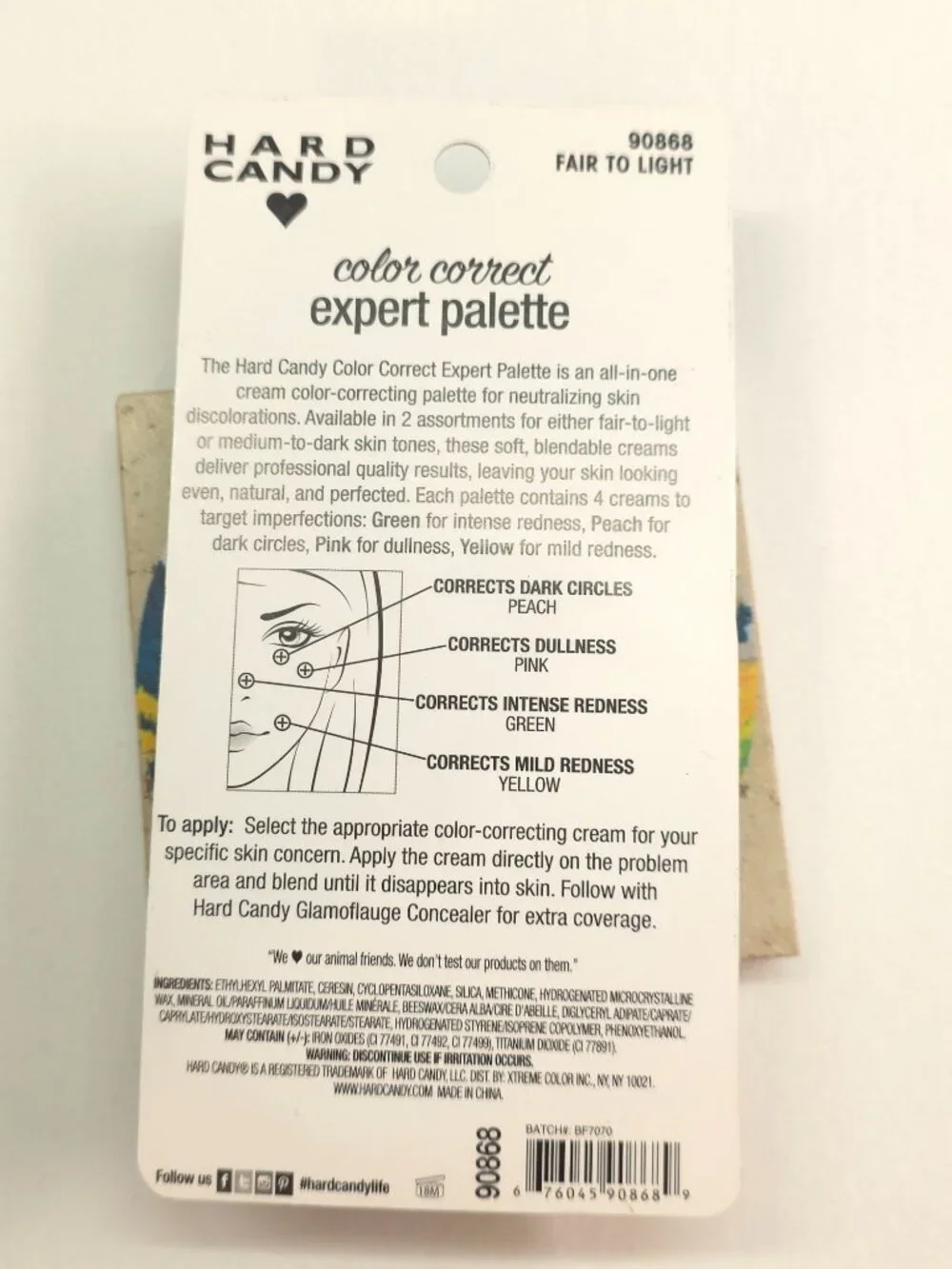 Hard Candy Color Correct Expert Palette - 90868 Fair to Light